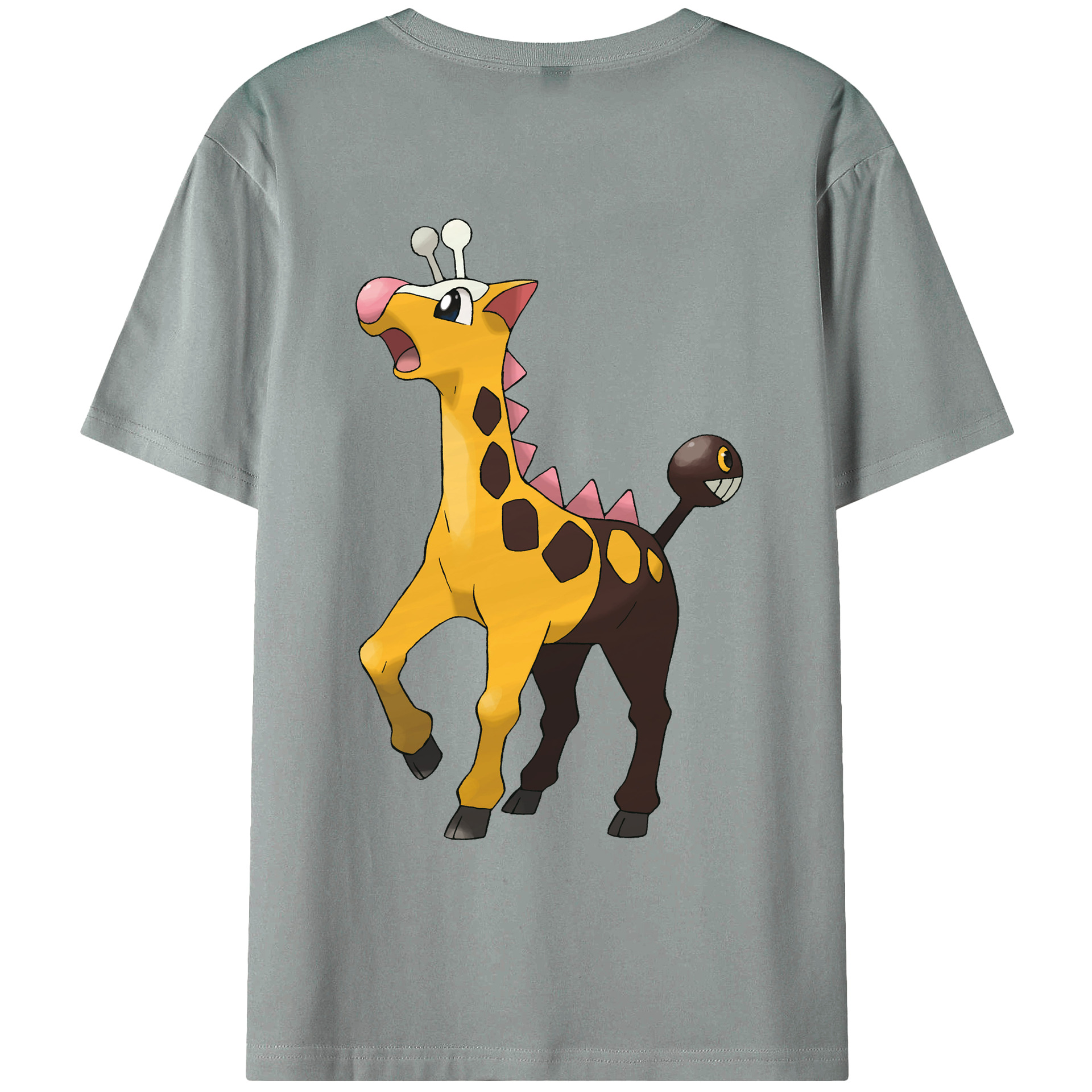 （画像用） ポケットモンスター Pokémon 綿100％ メンズ半袖Tシャツ（バックプリント） 通気性